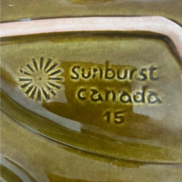 Vintage Sunburst Ashtray/ Candy Dish / Serving Tray Mid Century Modern - Picture 3 of 3